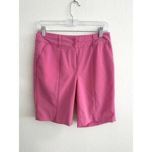 EP Pro Golf Shorts Womens Bermuda Barbie Pink Pleated Stretch Active Sz 2 XS